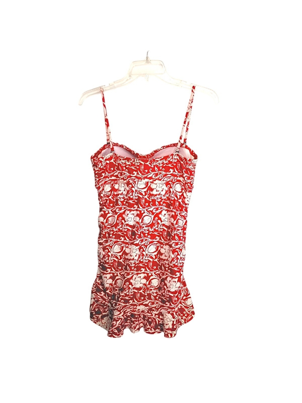 Kenneth Cole Red/White One Piece Bathing Suit - size M - Picture 4 of 7